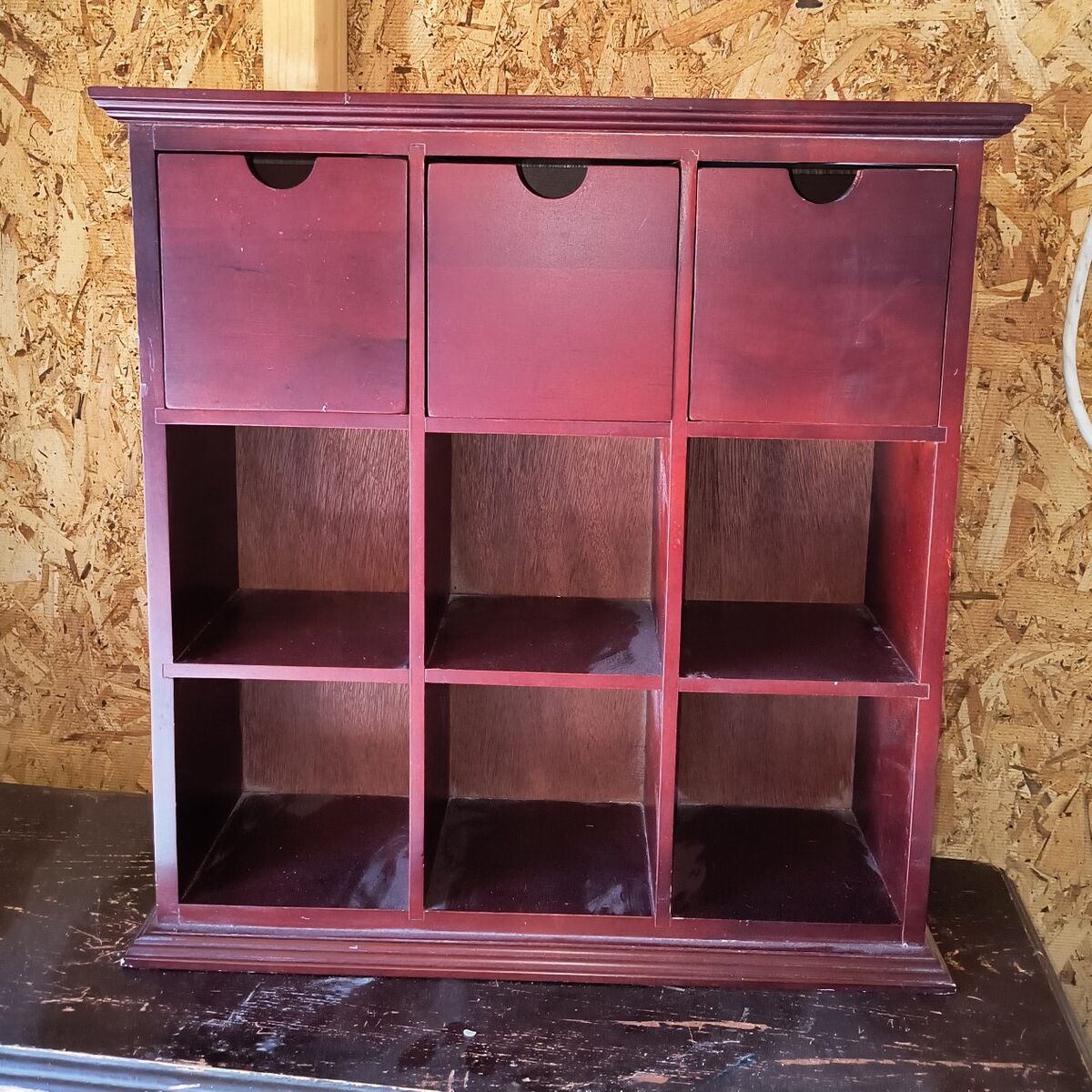 antique perfume display