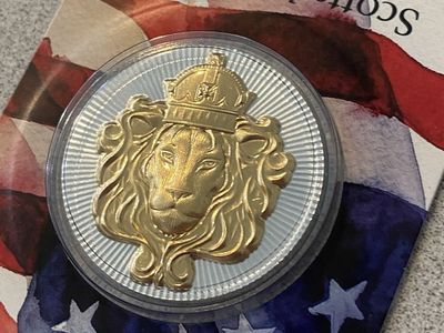 Scottsdale Mint 1oz Silver Lion Stacker Gold Gilded USA 250th Anniversary CL250TH #154/250 Certi-Lock