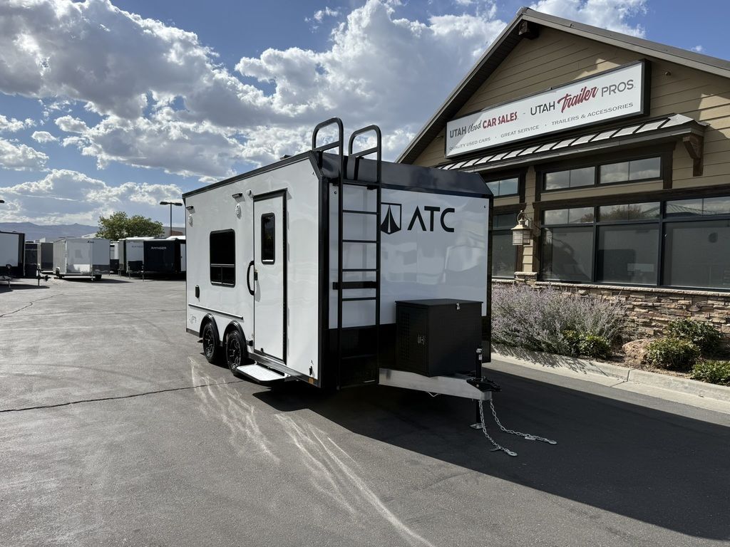 8x16 / 8.5x16 Sto 450 Toy Hauler Travel Trailer Enclosed All Aluminum, A/C ATC Trailers 2026