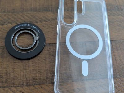 S26 Ultra Clear MagSafe Case + Magnetic Ring Grip Bundle (Like New)