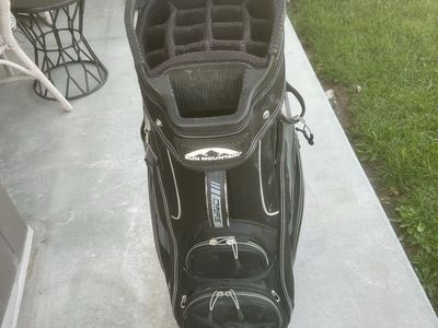 Sun Mountain C-130 Golf Cart Bag, Black, 14-Way Divider, 9 Pockets
