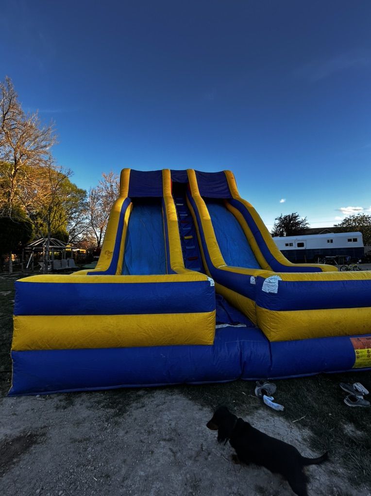 Inflatable Slide Wet/Dry Dual Lane 25ft Tall