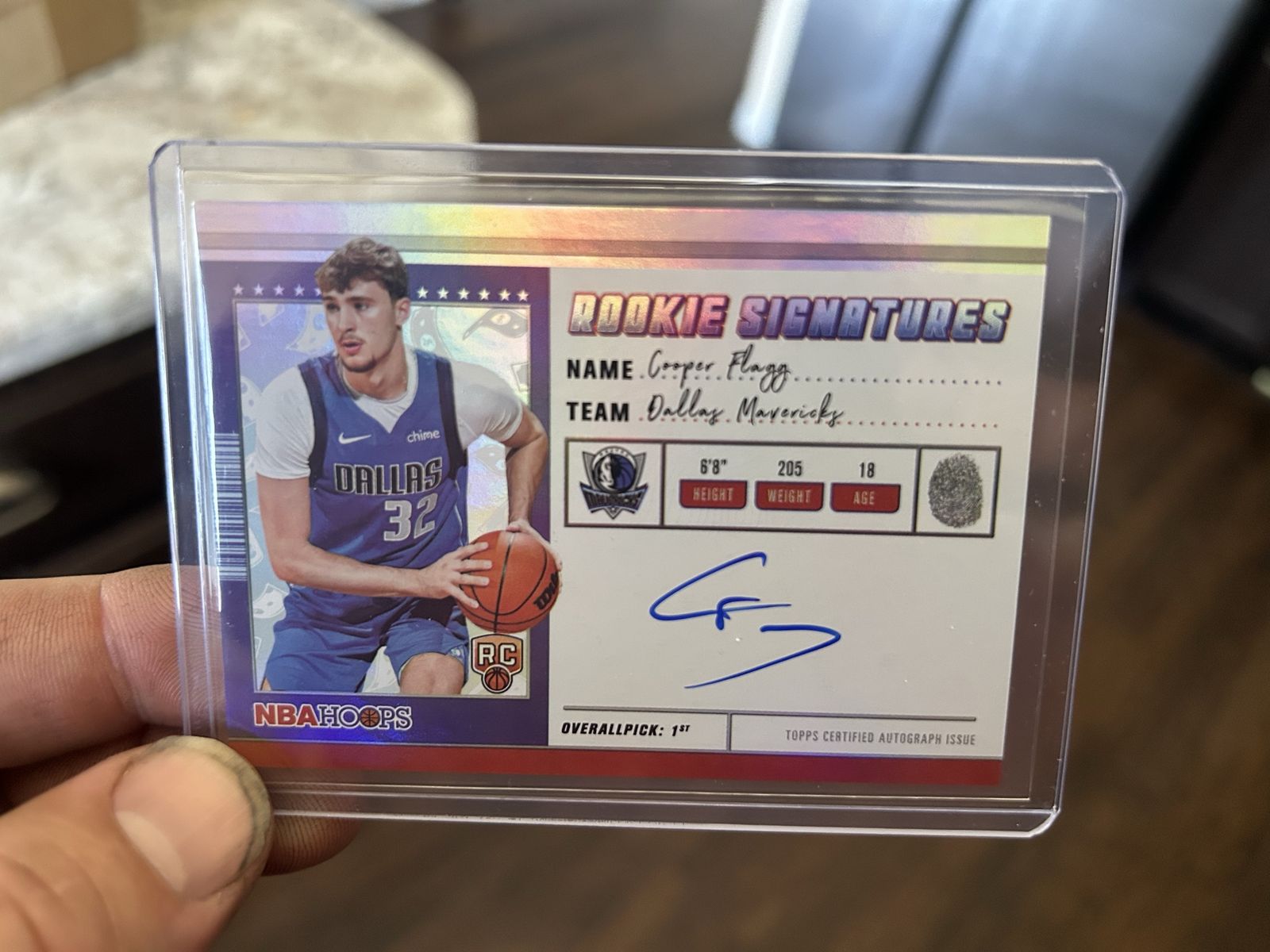 Cooper Flagg rookie auto