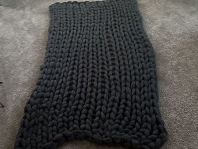 Big black blanket for said decorative exquisite,
