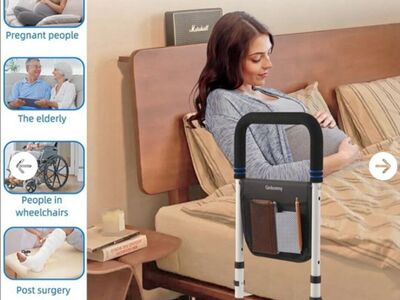 NEW Safety / Assist Fall Prevention Bed Rail with Storage