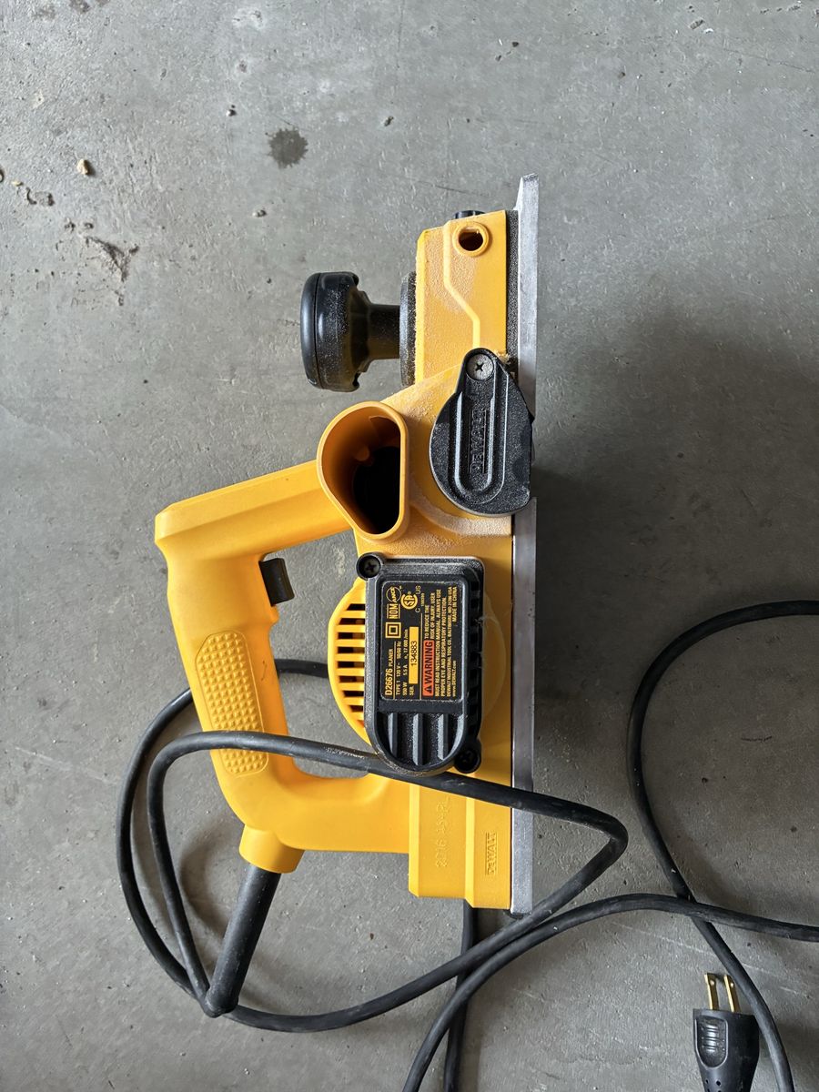 Dewalt D26676 Heavy Duty Corded Electric Planer Woodworking Tool