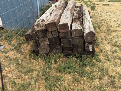 Used Railroad Ties - Landscape Timbers, Garden Edging, Fencing Wood