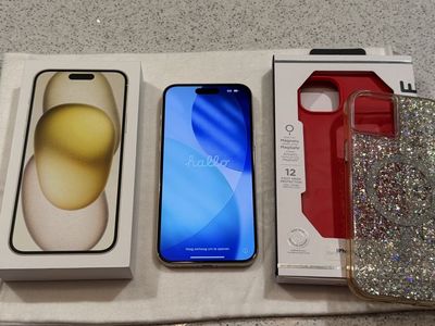 Mint Condition Unlocked iPhone 15 Plus Yellow 128gb