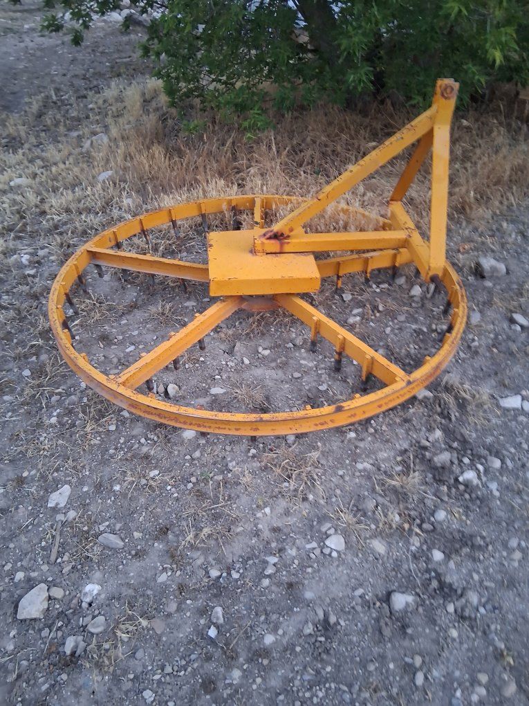 Used Heavy Duty Arena Spin Harrow Groomer, 72" with 3 Point Quick Hitch