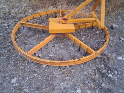 Used Heavy Duty Arena Spin Harrow Groomer, 72" with 3 Point Quick Hitch