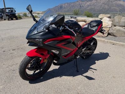 2025 Kawasaki Ninja® 500 ABS Passion Red/Metallic Flat Spark Black