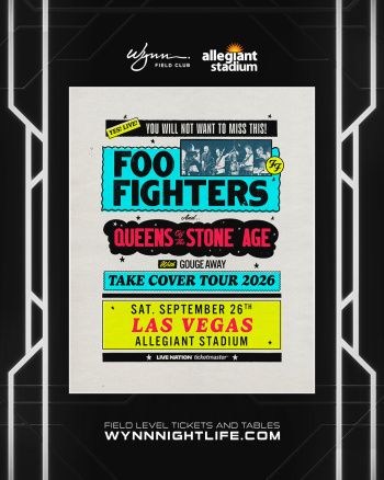 Floor seats to Foo Fighters and Queens of the Stoneage in Las Vegas