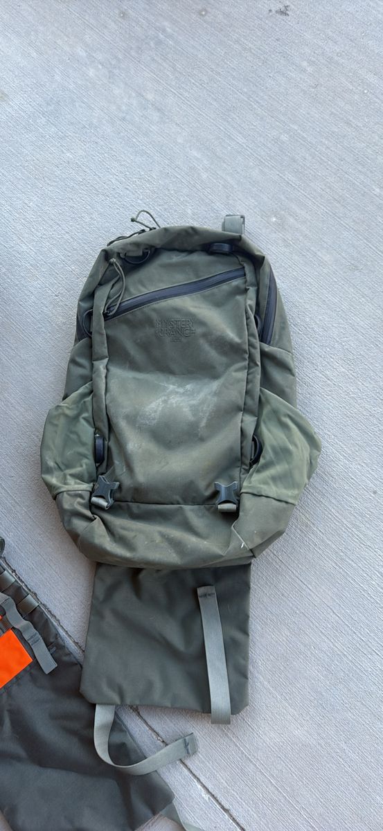 Mystery Ranch, backpack, and accessories
