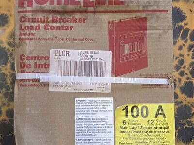 Square D by Schneider Electric HOM612L100SCP Homeline 100 Amp