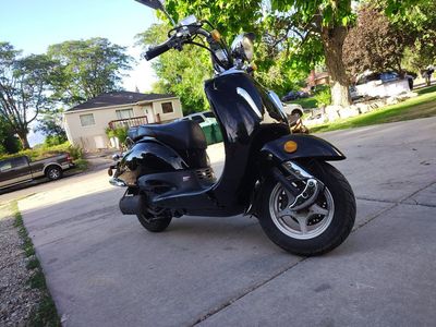 riding scooter