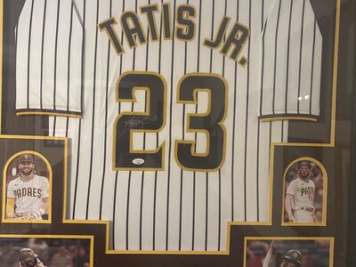 Fernado Tatis Jr Framed Signed Jersey JSA COA