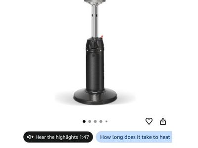 Tabletop outdoor heater