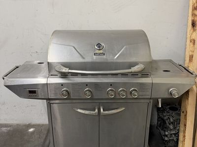 Uniflame Stainless Steel 5-Burner Gas Grill with Side Burner & Digital Timer