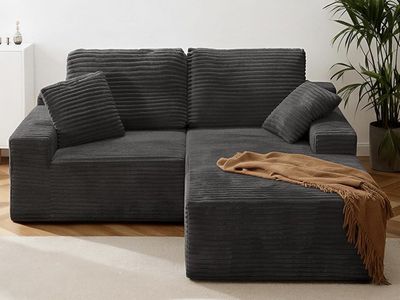 Modern L-Shaped Sectional Sofa (No Assembly, Deep