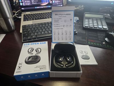 QC16 Pro LCD Open Ear True Wireless Earbuds