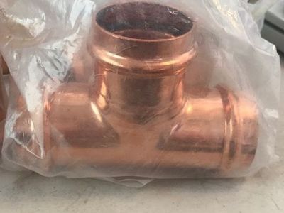 2" press copper tee pipe fitting CFI 9P3600 plumbing 5 for sale at $30each