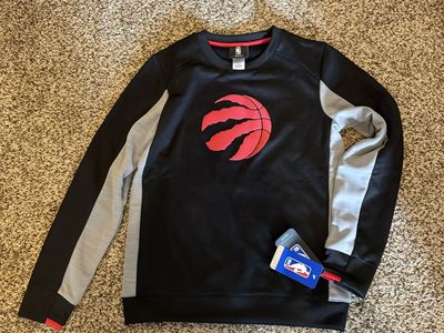 NBA Youth Toronto Raptors Black Long Sleeve Crewneck Sweatshirt Size M (10/12) New with Tags