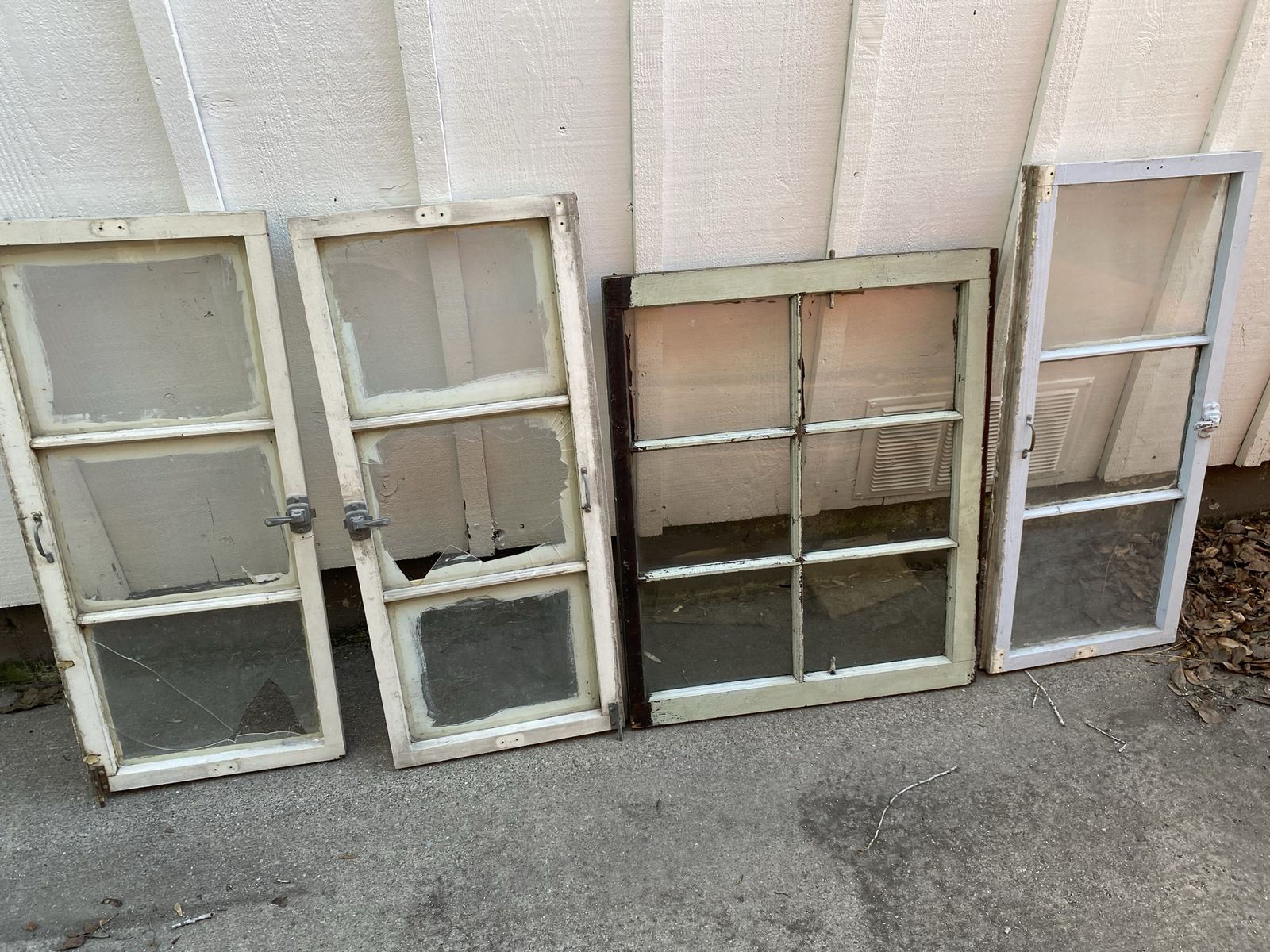 Antique windows from 1940’s house