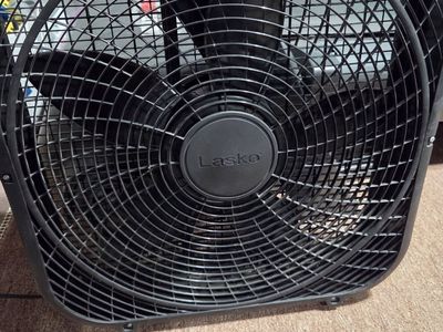 Lasko 20" Box Fan - 3 Speed, Quiet Operation, Black