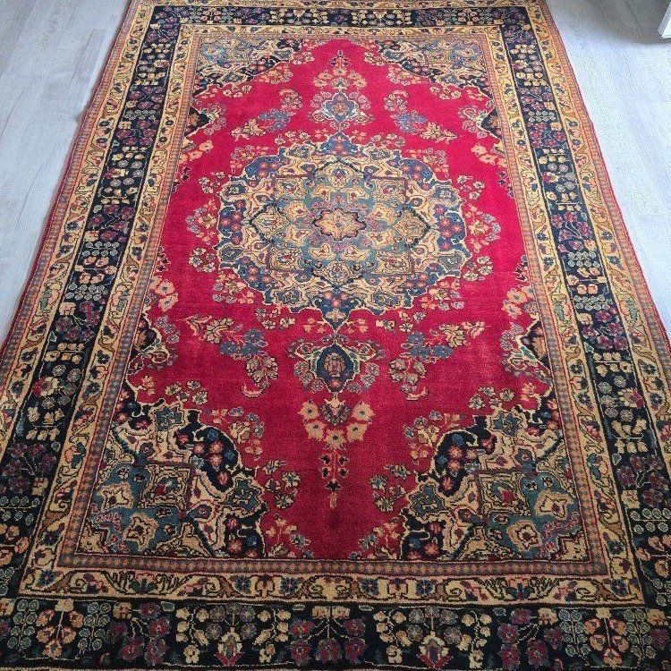 Handknotted Wool Rug, Persian Sabzevar, 6'3" x9'7"
