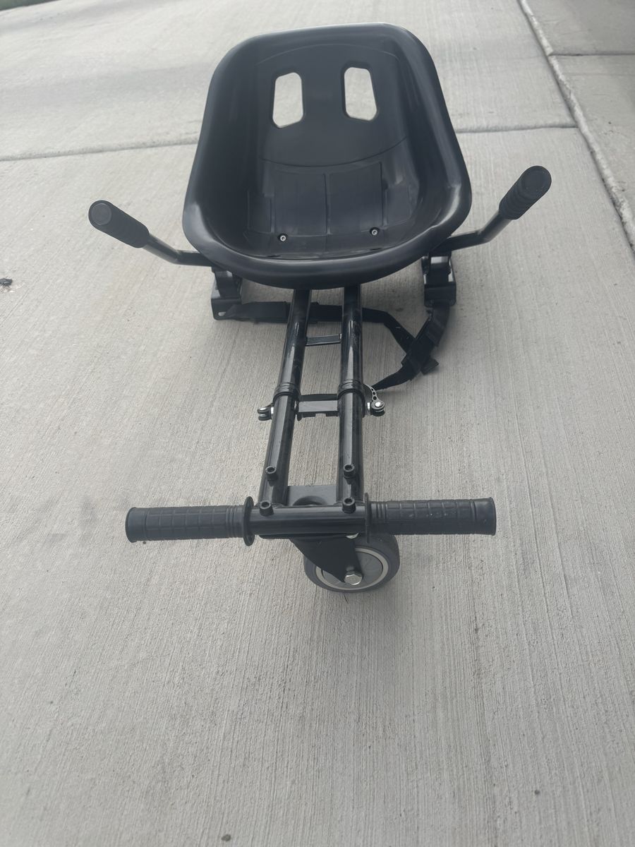 Black Hoverboard Go Kart Seat Attachment