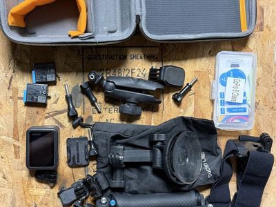 GoPro HERO8 Black Action Camera Bundle with Batteries, Case, Suction Mount & Accessories