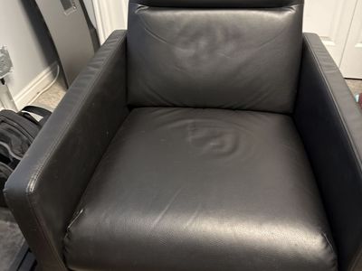 Moving Sale - Black Reclining Chair
