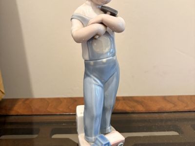 Vintage Retired Lladro Figurine #4897 Mechanic Boy
