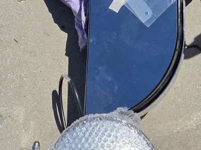 New Hea6ed Chrome Truck Mirror Assembly with Round Blind Spot Mirror - Passenger Side, Universal Fit