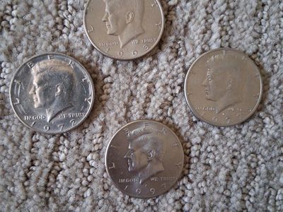 Kennedy Half Dollar Coins (4-pack)