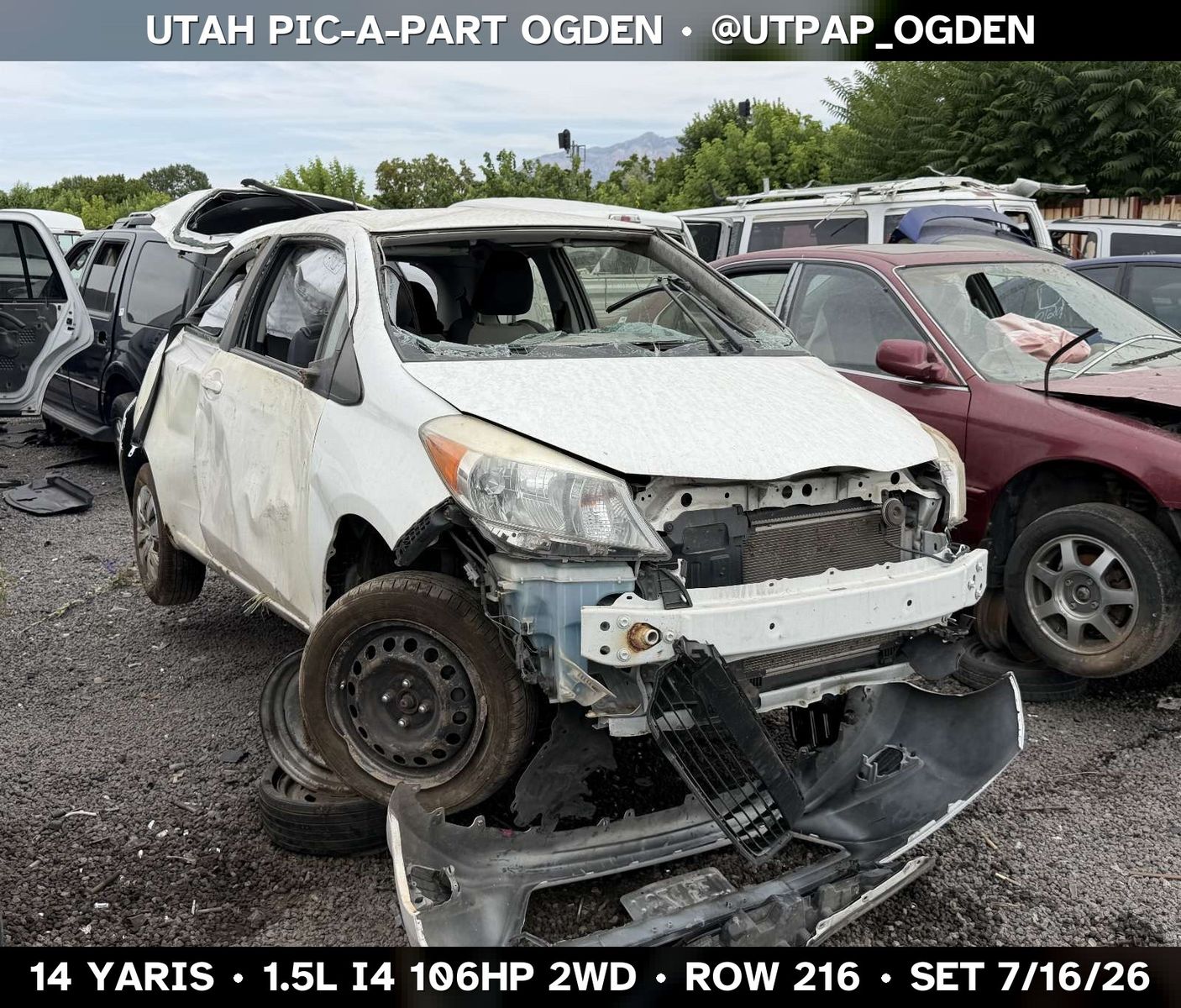 2014 Toyota Yaris Parts - UTPAP Ogden