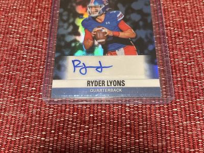 BYU COUGARS Rookie Card 2026 Pro Set Prospects Ryder Lyons Quarterback Certified Autograph Card #3/8 *Jersey Number #3*