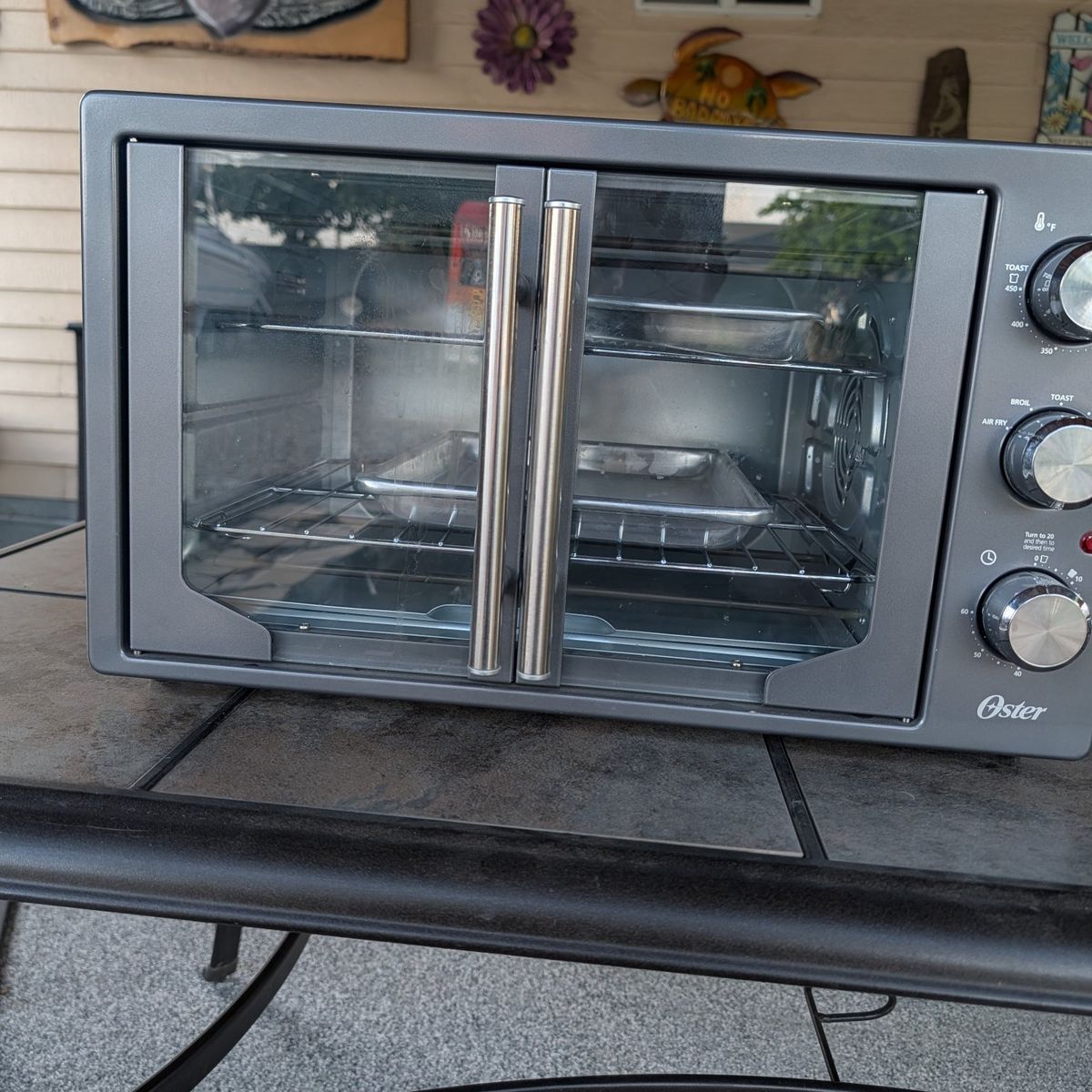 Oster Toaster Oven with Air Fry, Turbo Convect, Broil, Bake, Toast Functions