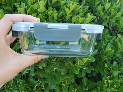 6 Glass Meal Prep Containers w/ latching lids