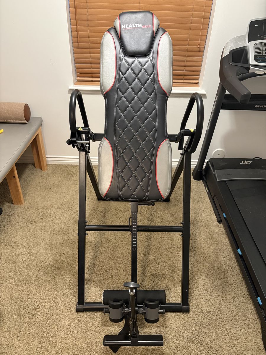 Health Gear Inversion Table Decompression Therapy Back Pain Relief UsedGood Condition