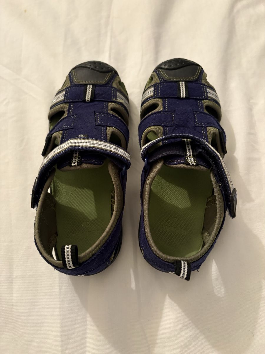 Pediped boys Navy and green children's sandals Eu sz 31, US sz 13-13.5