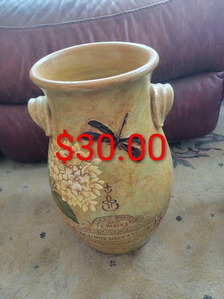 Beautiful Jardin Botanique Paris Pottery Vase