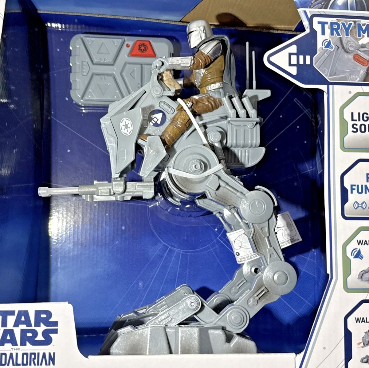 Star Wars The Mandalorian Imperial Remnant AT-RT R/C Walker with Grogu - Lights & Sounds, Full Function 2.4GHz
