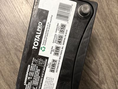 New 51R Car Battery