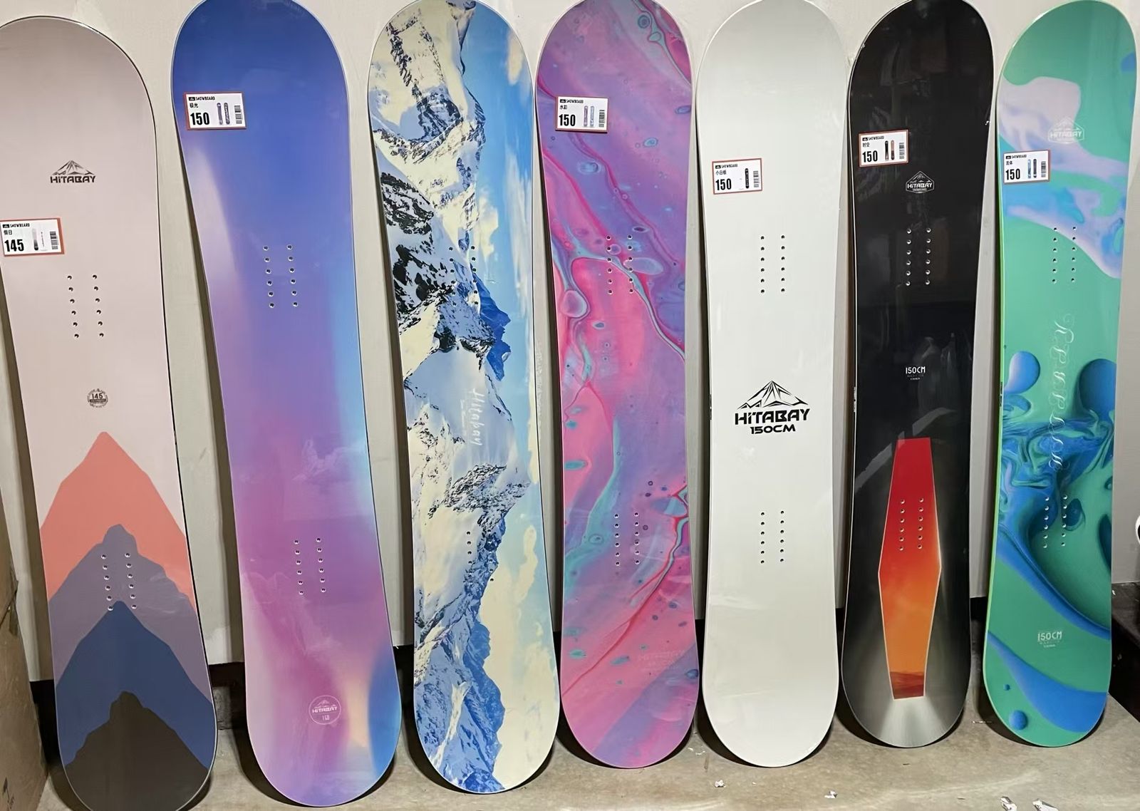 Multipe color and size New snowboarding