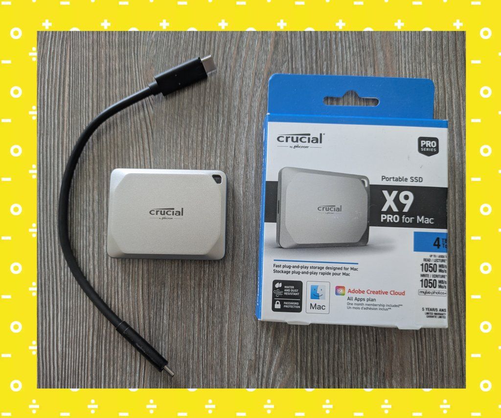 Crucial X9 Pro for Mac 4TB External SSD