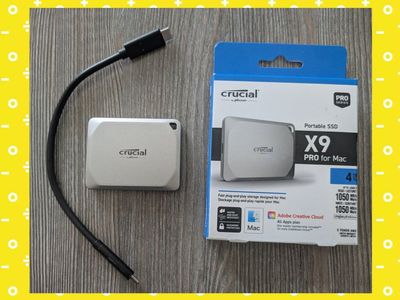Crucial X9 Pro for Mac 4TB External SSD
