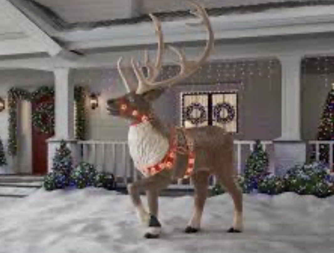 Home Depot 6’ LED reindeer