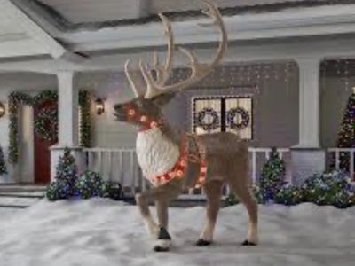Home Depot 6’ LED reindeer