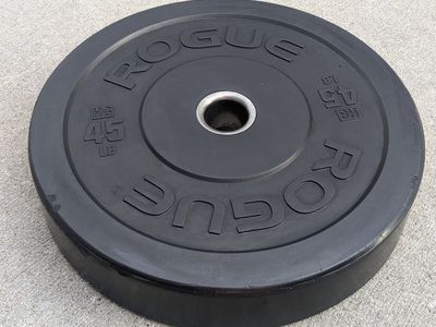 (1) Single 45 lb Rogue Bumper Plate